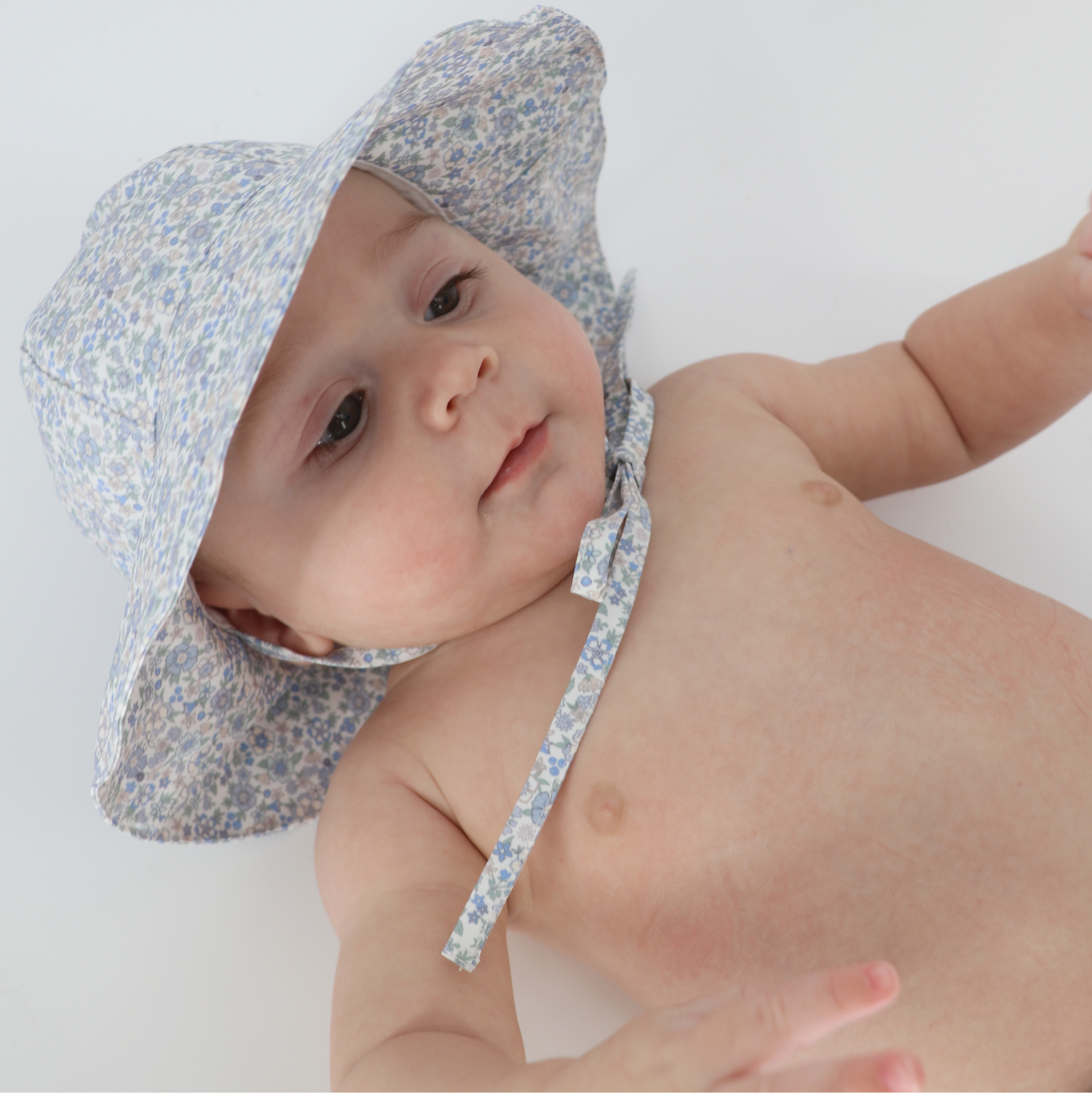 Slate Floral Sun Hat