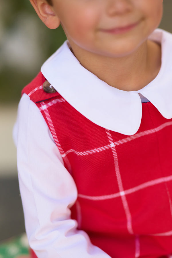 Peter Pan Shirt - Woven Long Sleeve Onesie