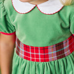 Cindy Lou Sash Dress-Velveteen