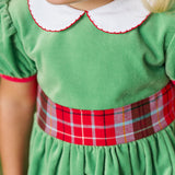 Cindy Lou Sash Dress-Velveteen