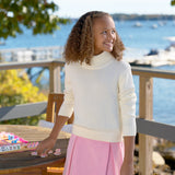 F Townsend Turtleneck Sweater - Palmetto Pearl/Gold