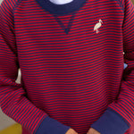 Cassidy Comfy Crewneck Boys FT -  Richmond Red/ Nantucket Navy Stripe