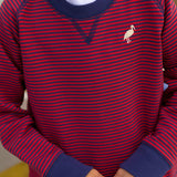 Cassidy Comfy Crewneck Boys FT -  Richmond Red/ Nantucket Navy Stripe
