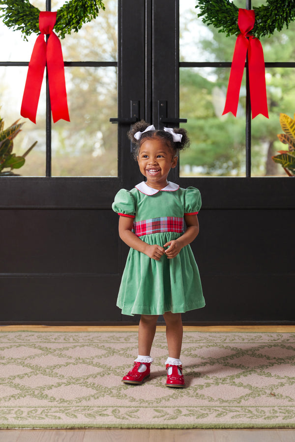 Cindy Lou Sash Dress-Velveteen