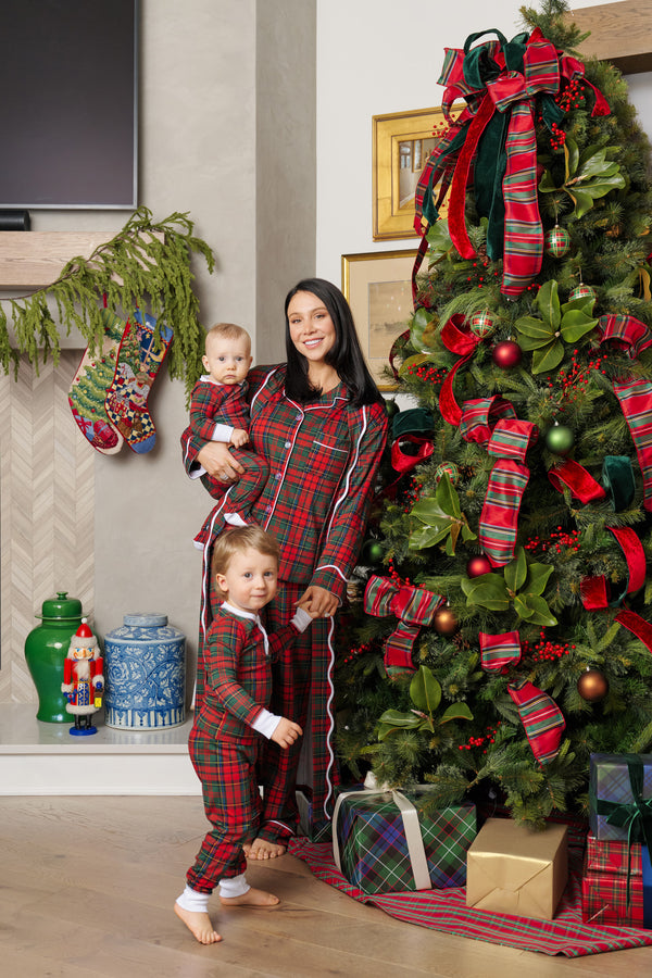 Knox`s Night Night Footed- Pace Mill Plaid