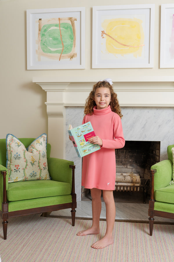 Tatum's Turtleneck Dress - Parrot Cay Coral