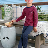 Gates Sweeney Sweatpant - Nantucket Navy/ Redmond Red