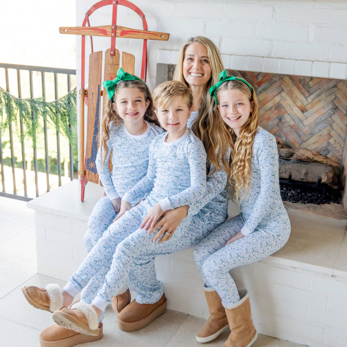 Grayson Pajama Pant Set - Snow Capped Mountains