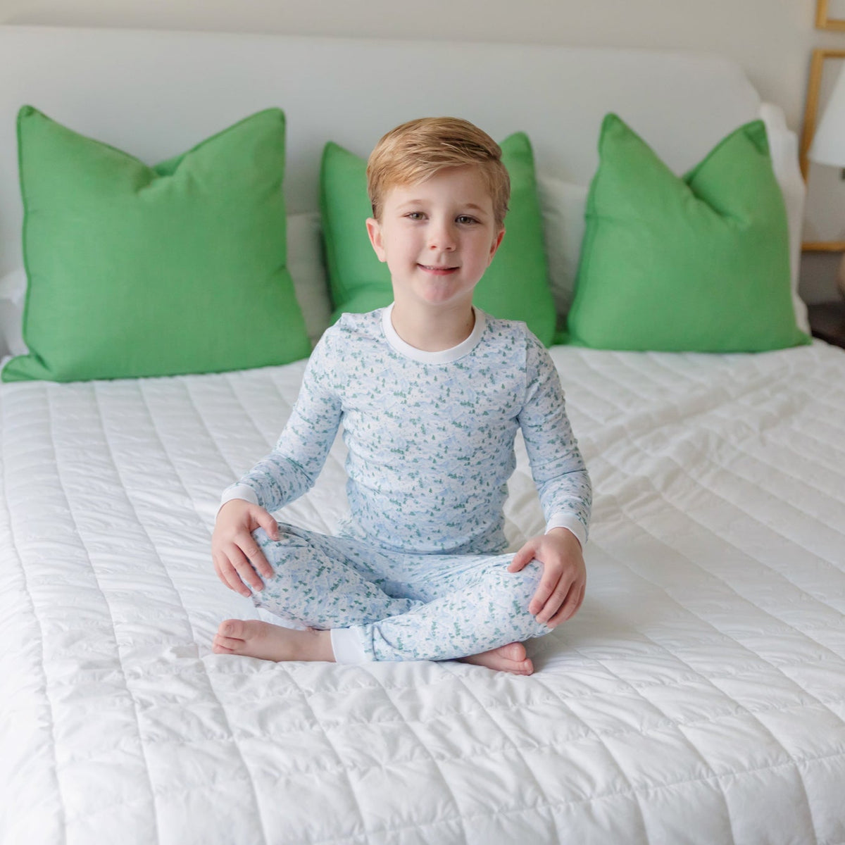 Grayson Pajama Pant Set - Snow Capped Mountains