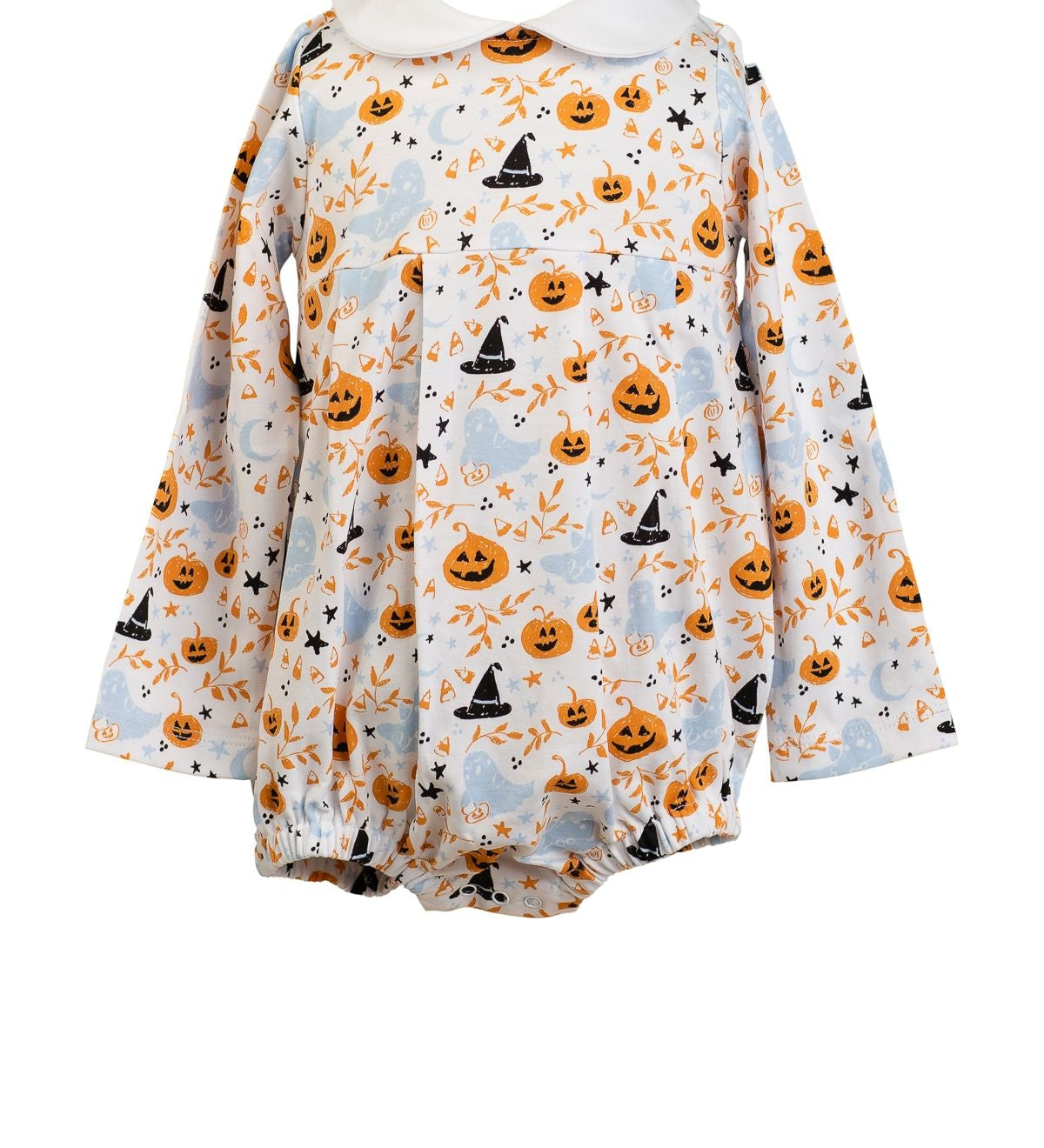 The Proper Peony Blue Casper long sleeve boy bubble, alternate view