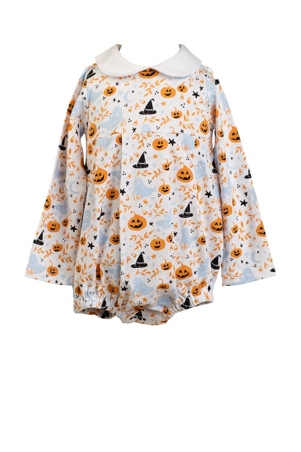 The Proper Peony Blue Casper long sleeve boy bubble, alternate view