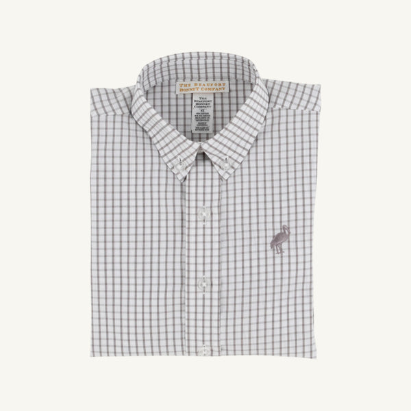 Dean's List Dress Shirt - Grantley Gray Windowpane