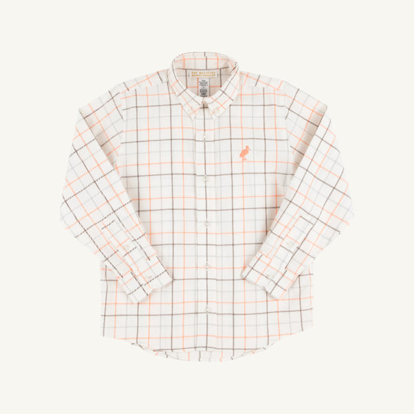 Dean's List Dress Shirt - Mantua Tattersall/Seashore Sherbert