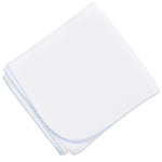 Essentials Blanket - White with Blue