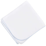 Essentials Blanket - White with Blue