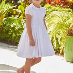 Smocked Emery Dress - White
