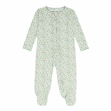 Baby Sea Marsh Floral Pima Footie