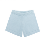 Unisex Light Blue Knit Shorts