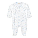 Baby Club Chic tiny baby toys boy printed pima crossed footie