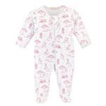 Barking Bliss - Pink Zipped Footie