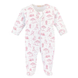 Barking Bliss - Pink Zipped Footie