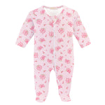 Soft Hydrangeas Zipped Footie