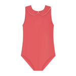 minnow Red Seersucker Sailor One Piece Swimsuit
