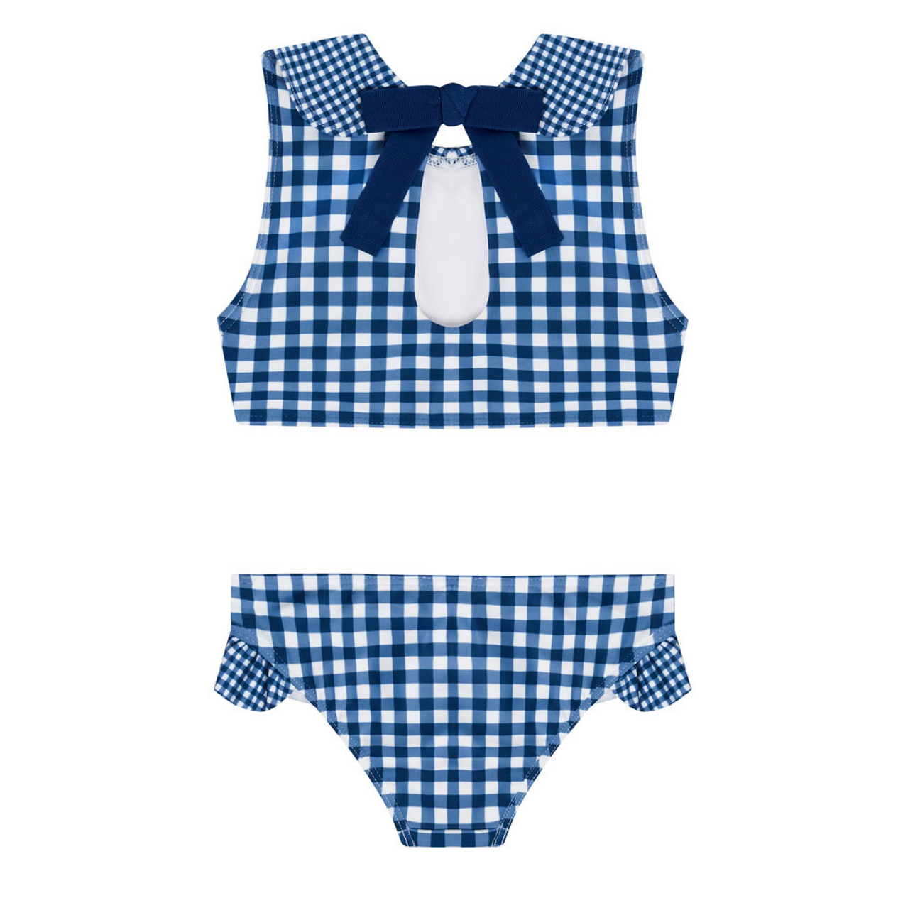 minnow Navy Picnic Gingham Sailor Bikini
