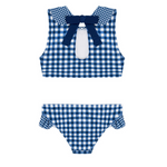 minnow Navy Picnic Gingham Sailor Bikini