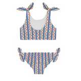 minnow Strawberry patch tie knot bikini