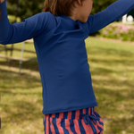 minnow Unisex Oyster Blue Long Sleeve Rashguard