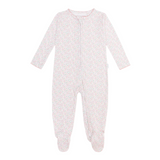 Baby Antique Floral Pima Footie