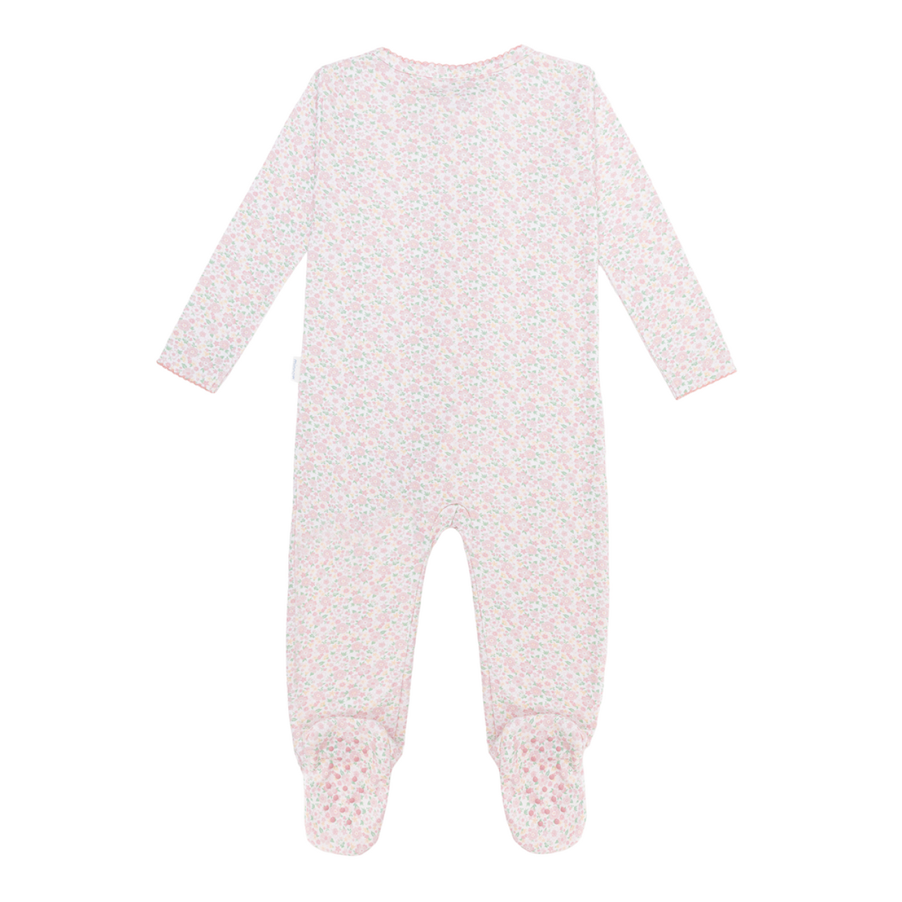 Baby Antique Floral Pima Footie
