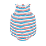 minnow Baby Stripe French Terry Bubble Romper