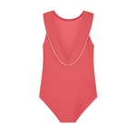 minnow Red Seersucker Sailor One Piece Swimsuit