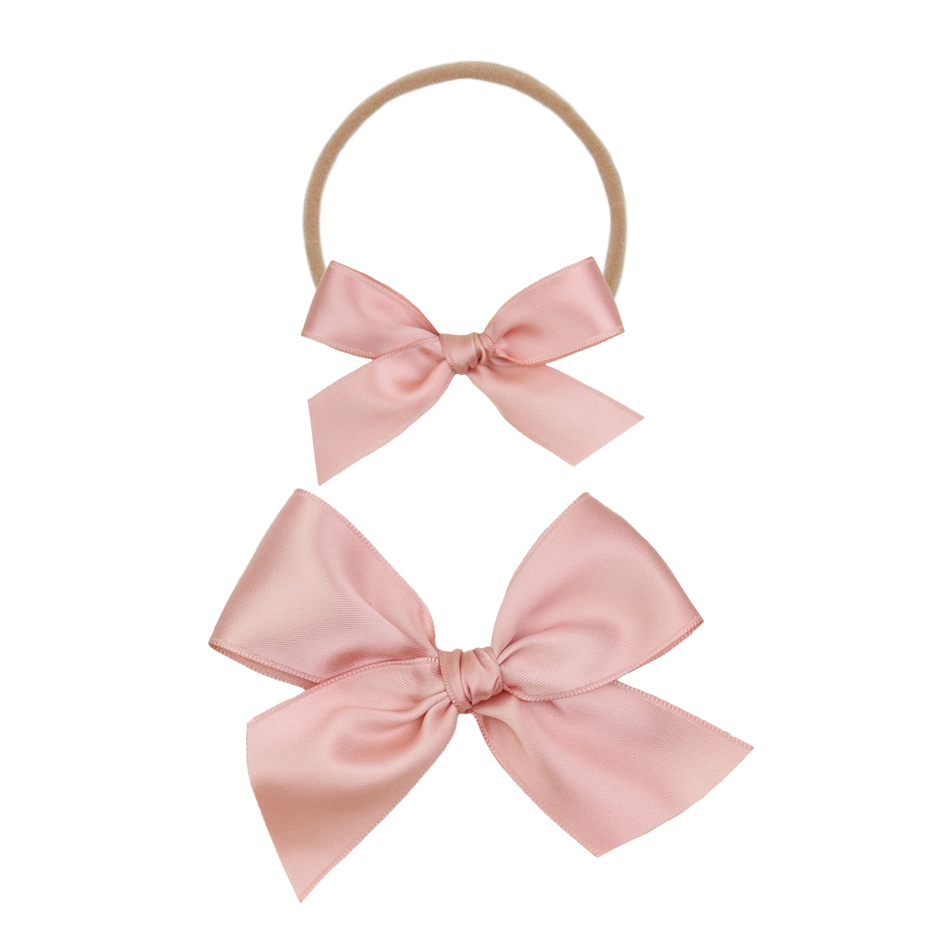 Baby Satin Bow - French Pink
