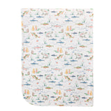 Gone Fishing Receiving Blanket