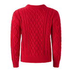 Back of Rachel Riley red tartan bow cardigan