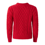 Back of Rachel Riley red tartan bow cardigan