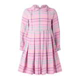 Check Pleated Dress