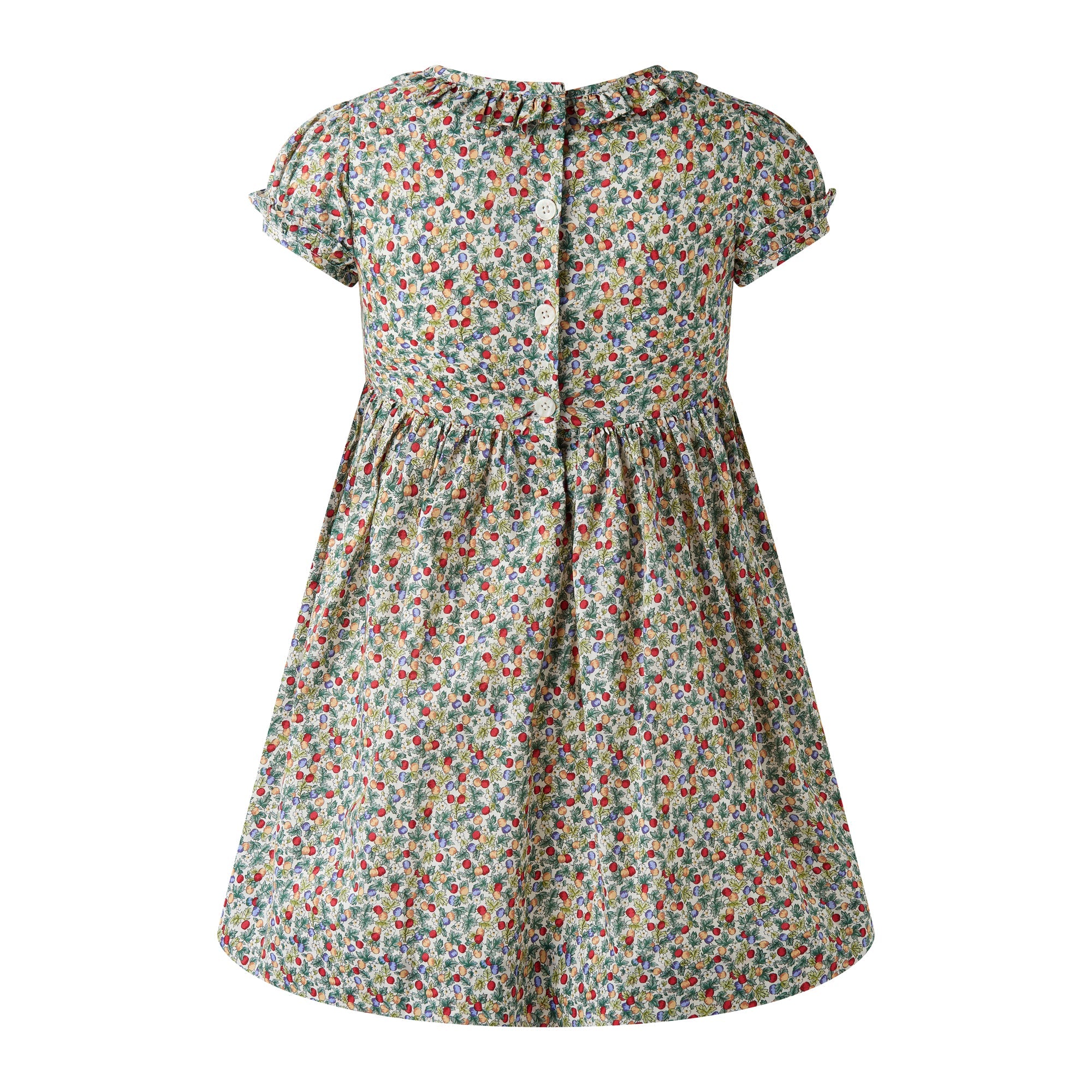 Back of Rachel Riley Apple Blossom smocked dress