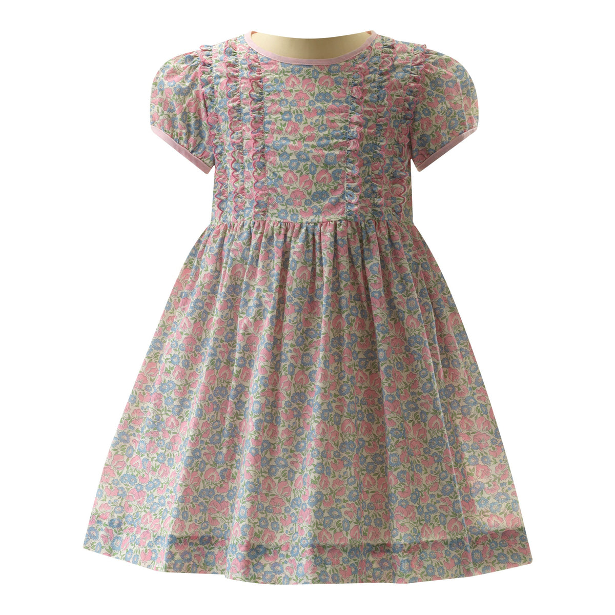 Pastel Floral Frill Dress