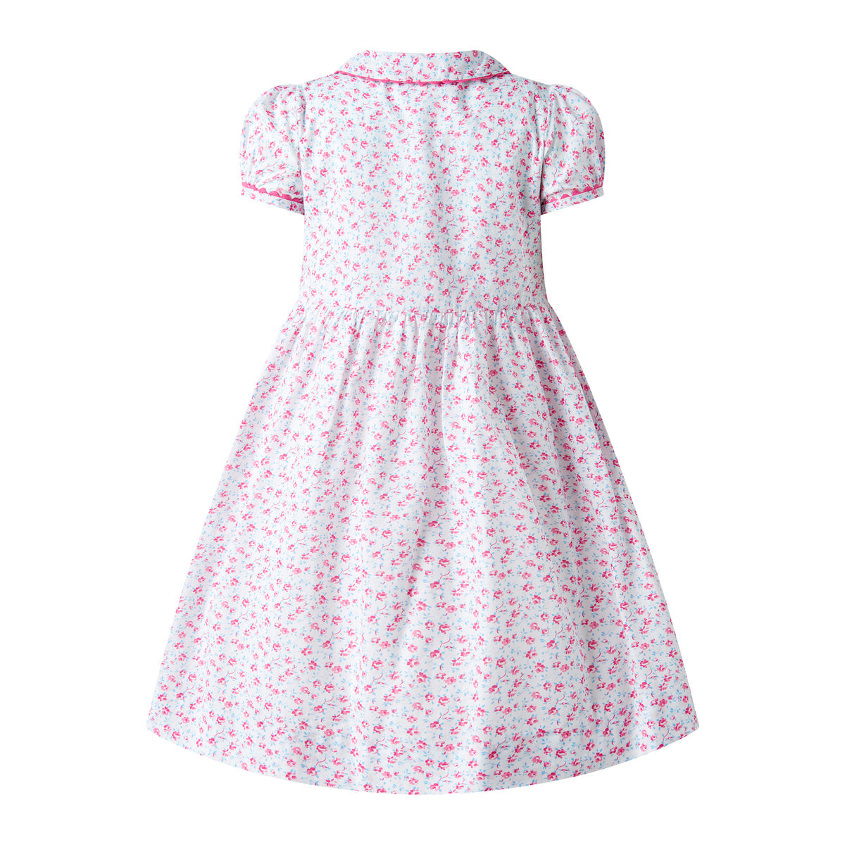 Floral Smocked Button-Front Dress