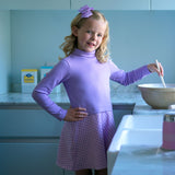 Check Turtle Neck Dress