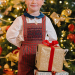 George Red Tartan Overalls & Shirt