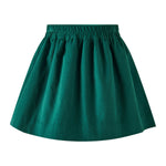 Green Corduroy Pull-On Skirt