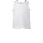 Sleeveless Shirt with Light Blue