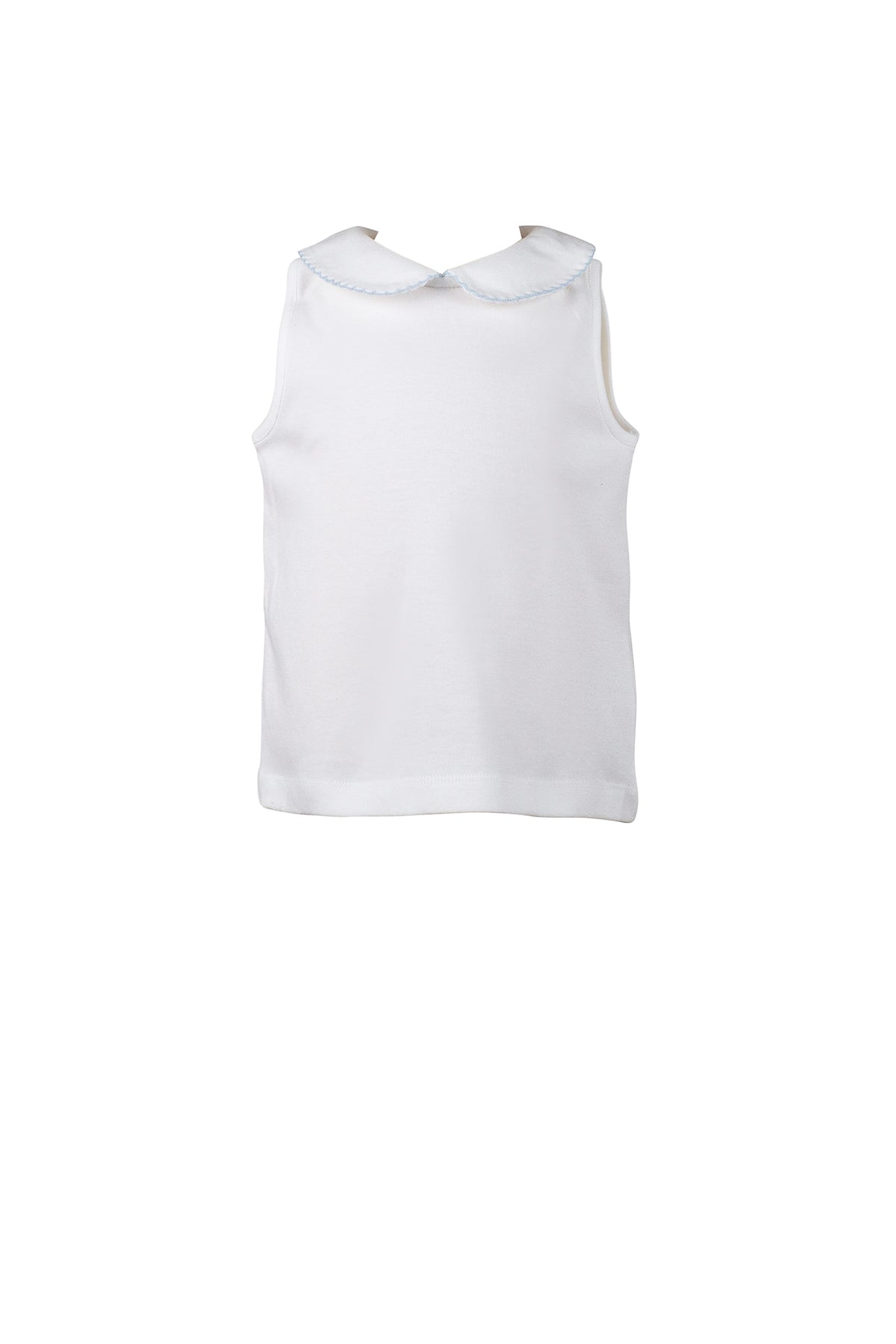 Sleeveless Shirt with Light Blue