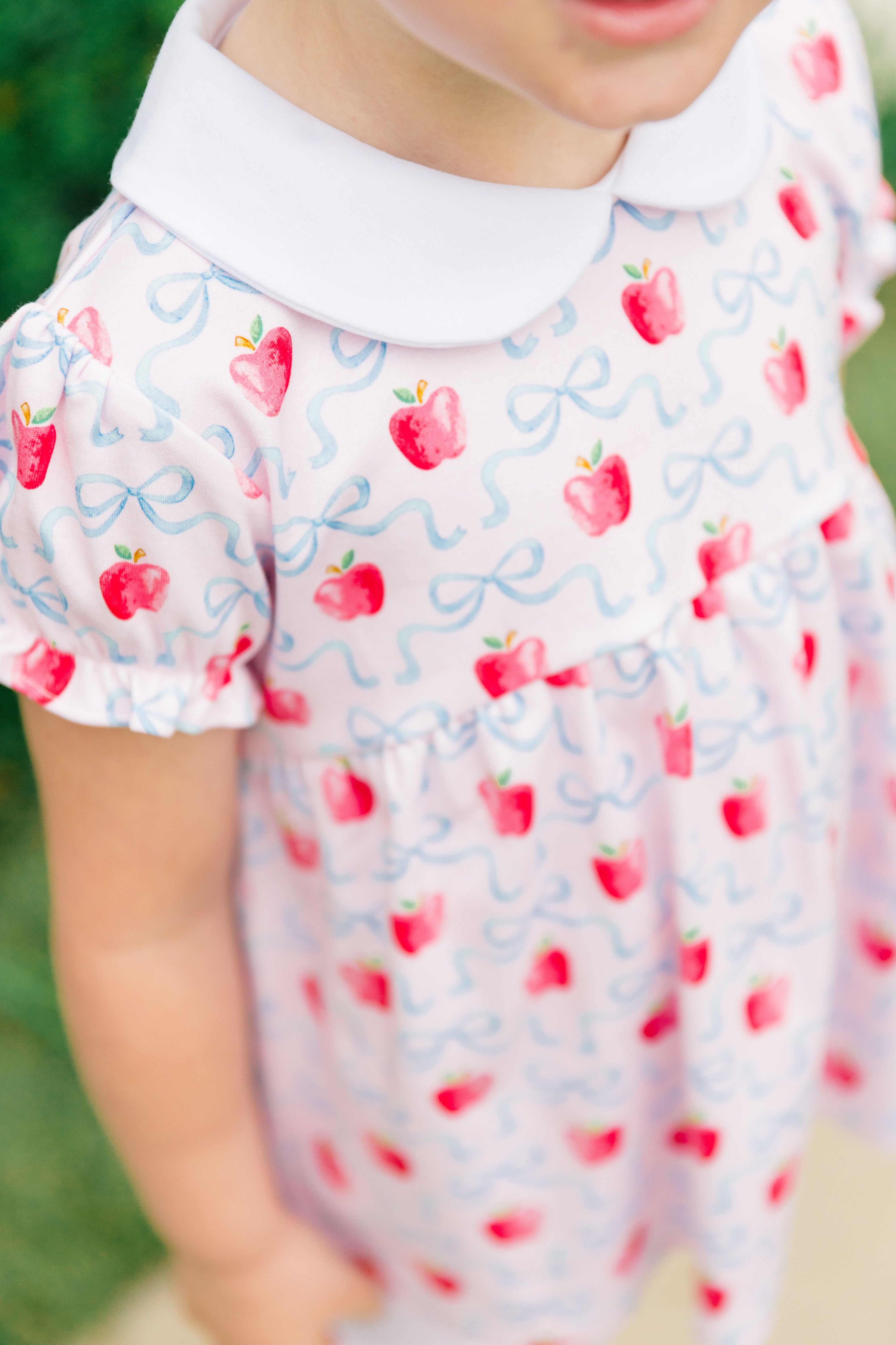 The Proper Peony Apple Blossom collection tunic set detail