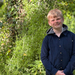 Erin Navy Cord Woven Hooded Shirt